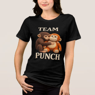 T-shirt En Tri-matière Modèle de crochet Baby Monkey Punch Amigurumi mign