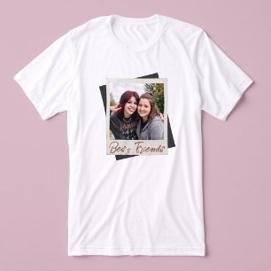 T-shirt En Tri-matière Modèle de photo Polaroid pour Meilleurs Amis