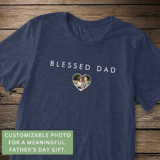 T-shirt En Tri-matière Modèle de photo pour la fête des pères Papa béni M