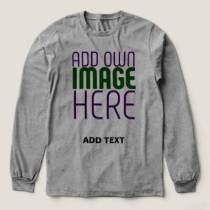 T-SHIRT EN TRI-MATIÈRE MODÈLE DE TEXTE D'IMAGE ASH SIMPLE MODERNE