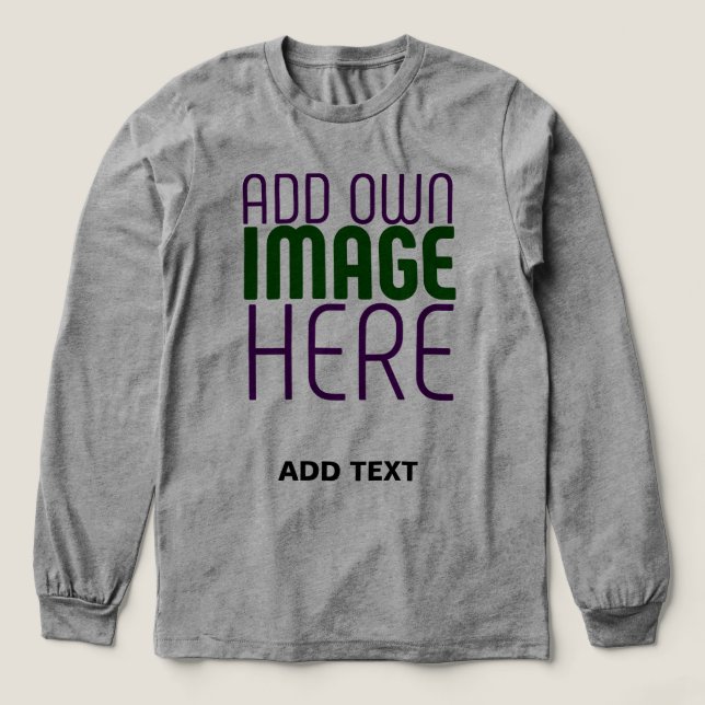 T-SHIRT  EN TRI-MATIÈRE MODÈLE DE TEXTE D'IMAGE ASH SIMPLE MODERNE (Motif devant)