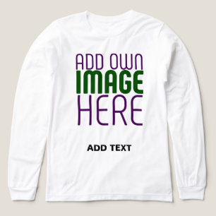 T-SHIRT EN TRI-MATIÈRE MODELE DE TEXTE D'IMAGE BLANC SIMPLE ÉDITABLE MODE
