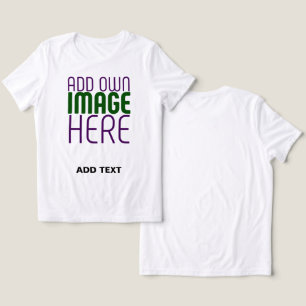 T-SHIRT EN TRI-MATIÈRE MODÈLE DE TEXTE D'IMAGE BLANCHE SIMPLE MODERNE