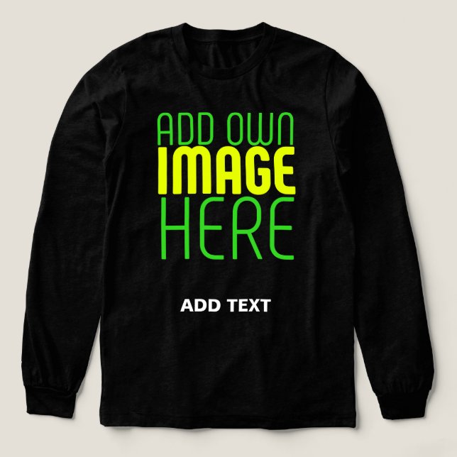 T-SHIRT  EN TRI-MATIÈRE MODELE DE TEXTE D'IMAGE NOIRE SIMPLE ET MODIFIABLE (Motif devant)