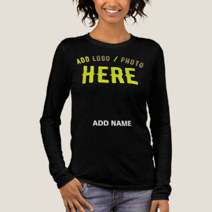 T-SHIRT EN TRI-MATIÈRE MODERNE ET MODERNE PERSONNALISABLE NOIR VÉRIFIÉ