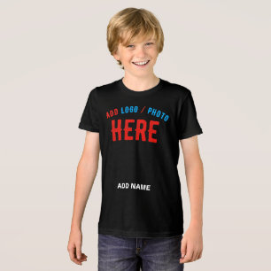 T-SHIRT EN TRI-MATIÈRE MODERNE ET MODERNE PERSONNALISABLE NOIR VÉRIFIÉ