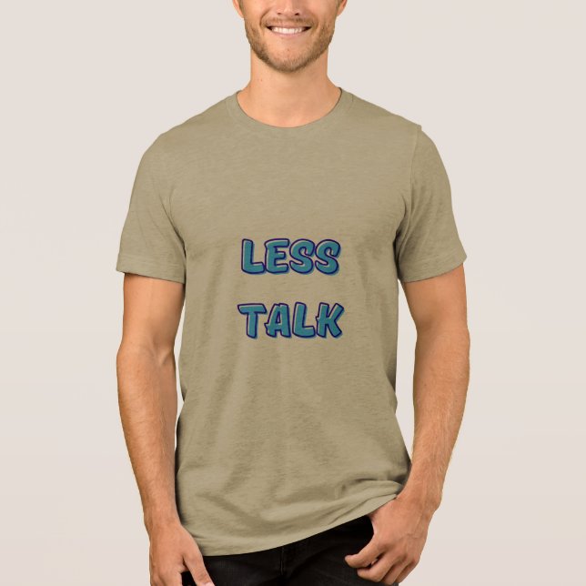T-shirt En Tri-matière Moins de Paroles Plus d'Action (Recto)
