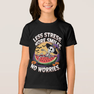 T-shirt En Tri-matière Moins De Stress, Plus De Sourires : Drôle Skeleton