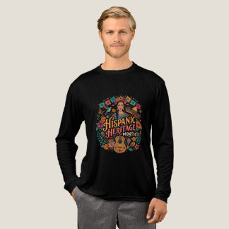 T-shirt En Tri-matière Mois du patrimoine hispanique Coloré Art populaire