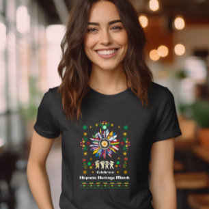T-shirt En Tri-matière Mois du patrimoine hispanique Drapeaux latinos tou