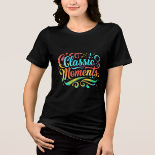 T-shirt En Tri-matière Moments classiques - Typographie manuelle vibrante