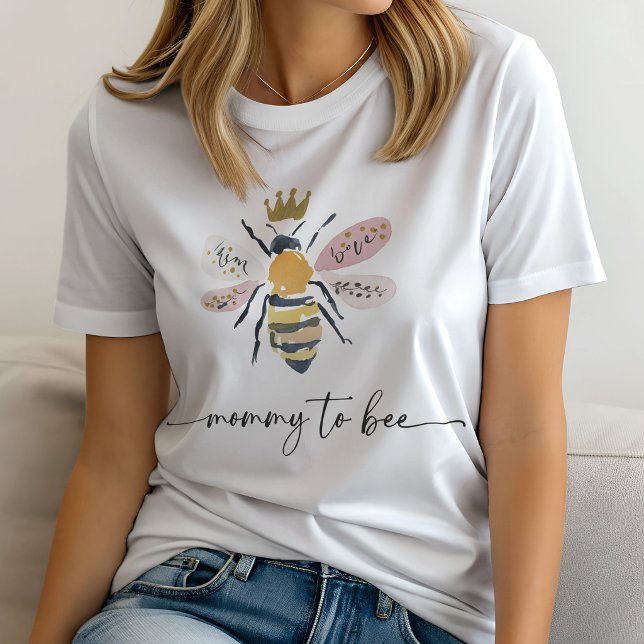 T-shirt En Tri-matière Mommy-to-Bee Baby Shower (Créateur téléchargé)