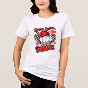 T-shirt En Tri-matière Mon coeur appartient au baseball