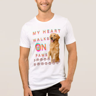 T-shirt En Tri-matière Mon cœur marche sur des pattes