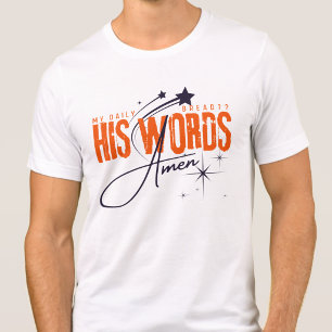 T-shirt En Tri-matière Mon pain quotidien - Sa parole chrétienne Jésus pr