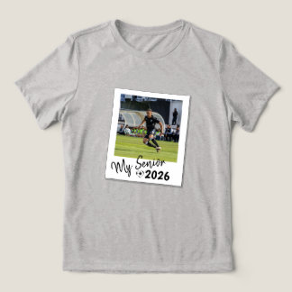 T-shirt En Tri-matière Mon Soccer Photo Personnalisé Senior