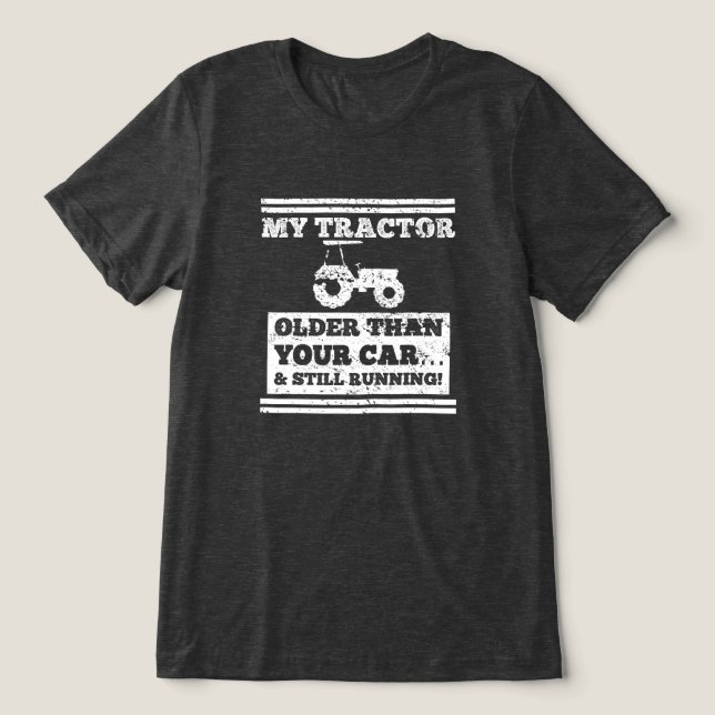 T-shirt En Tri-matière Mon tracteur plus vieux Funny Farmer Cadeau (Design Recto)