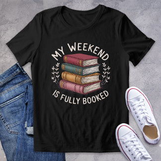 T-shirt En Tri-matière Mon Week-End Est Entièrement Réservé Bookish Graph