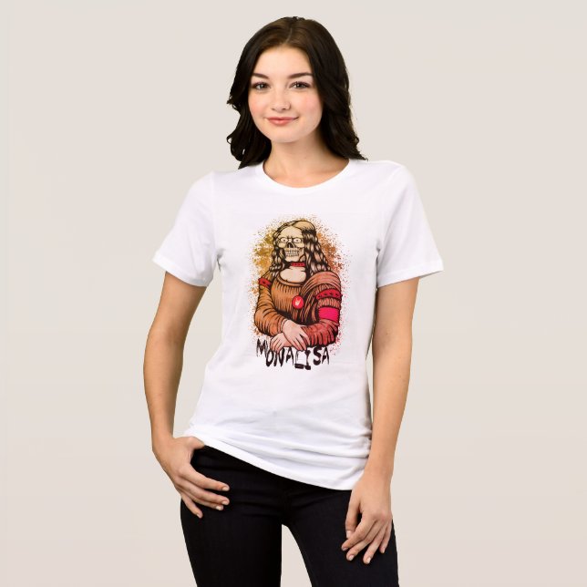 T-shirt En Tri-matière monalisa crânien (Recto plein)