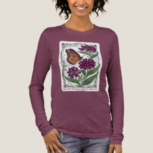 T-shirt En Tri-matière Monarque sur asclépiade pourpre