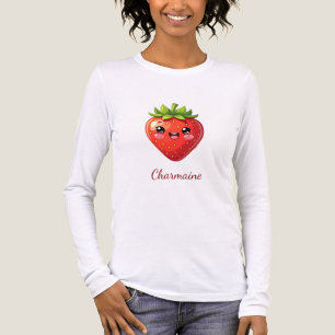T-shirt En Tri-matière Monogramme jolie fraise kawaii