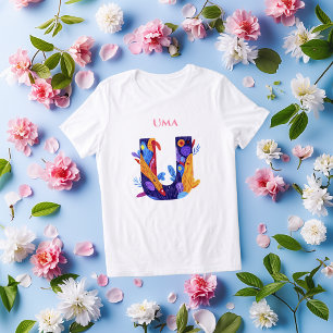 T-shirt En Tri-matière Monogramme - Lettre U Cadeau d'anniversaire artist