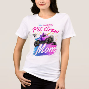 T-shirt En Tri-matière Monster Jam - Équipe de fosse maman Sparkle Smash
