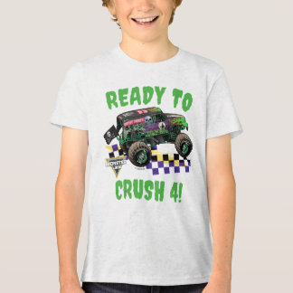 T-shirt En Tri-matière Monster Jam Grave Digger Prêt à Écraser l'Annivers