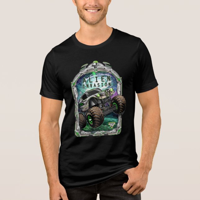 T-shirt En Tri-matière Monster Jam Invasion Alien (Recto)