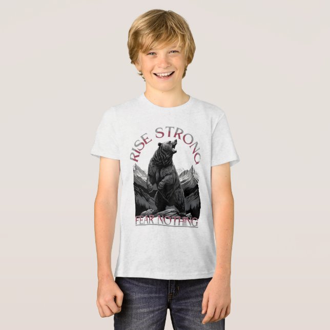 T-shirt En Tri-matière Monter fort (Recto plein)