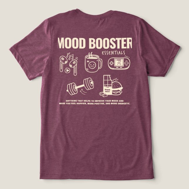 T-shirt En Tri-matière Mood Booster (Design Verso)