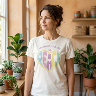 T-shirt En Tri-matière Mothers Choose Peace Heart