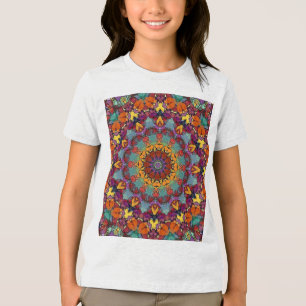 T-shirt En Tri-matière Motif de mandala de kaléidoscope fractal-64351
