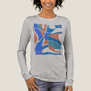 T-shirt En Tri-matière Motif d'orientation MCM géométrique Turquoise Oran