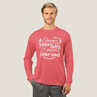 T-shirt En Tri-matière Motivational Christian Quote – Charge Your Faith