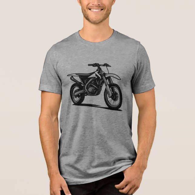 T-shirt En Tri-matière Moto Cross (Recto)