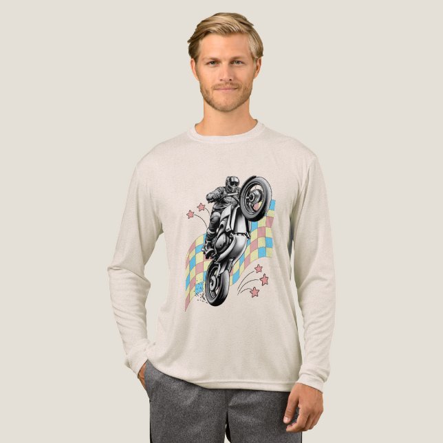 T-shirt En Tri-matière motocycliste (Recto complet)