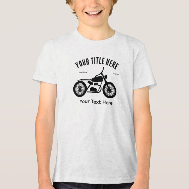 T-shirt En Tri-matière Motorcycle Ride Speed and Freedom Design (Recto)