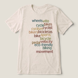 T-shirt En Tri-matière Mots inspirés du vélo