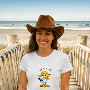 T-shirt En Tri-matière Mouette drôle dans les bottes de pluie - Humour de