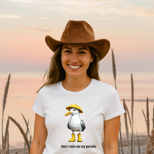 T-shirt En Tri-matière Mouette drôle dans les bottes de pluie - Humour de