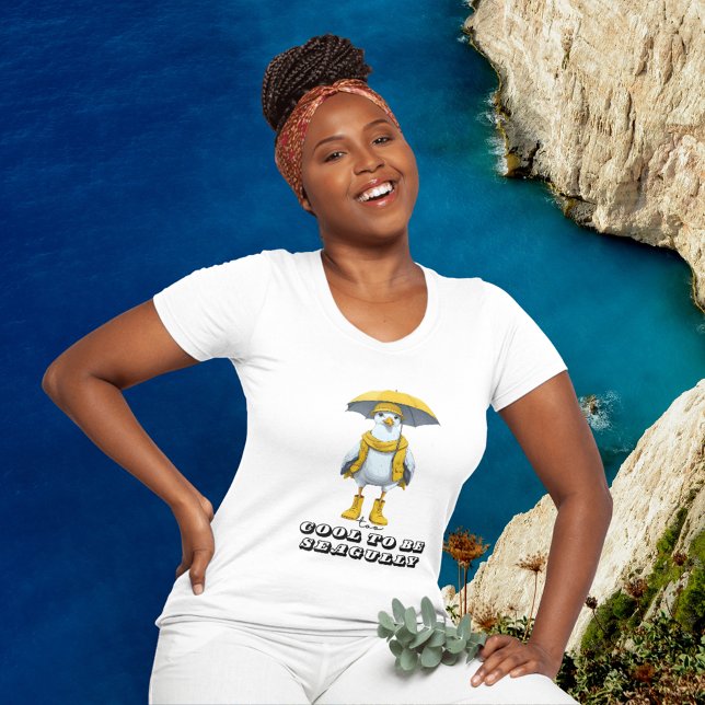 T-shirt En Tri-matière Mouette drôle dans les bottes de pluie - Humour de (Créateur téléchargé)