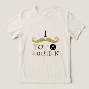 T-shirt En Tri-matière Moustache noir or