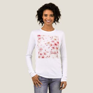 T-shirt En Tri-matière Mouvement Sakura Motif Sans Couture Sur-Mesure F