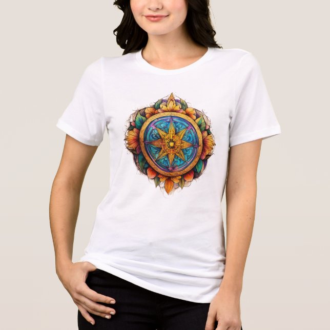 T-shirt En Tri-matière "Mouvement sans fin : Roue rustique de progrès T-s (Recto)