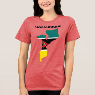 T-shirt En Tri-matière MOZAMBIQUE Spécial Personnalisable Touriste Rouge