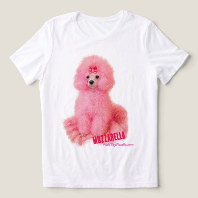 T-shirt En Tri-matière MozzarellaThePoodle, Poodle Shirt (Design Recto)