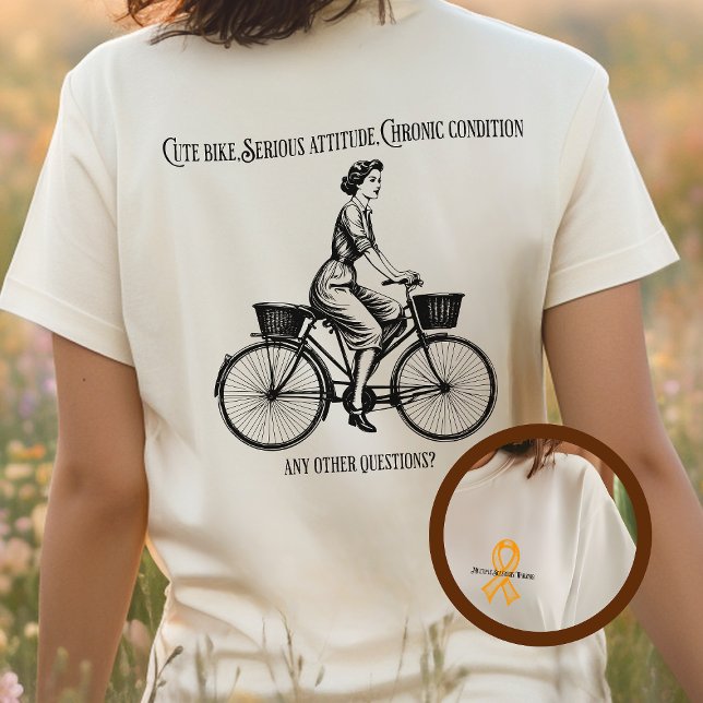 T-shirt En Tri-matière MS guerrier, sclérose en plaques amant vélo, (Créateur téléchargé)