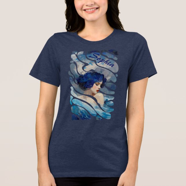 T-shirt En Tri-matière Murmures de la déesse de l'océan (Recto)