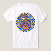 Mushroom Psychédélique spirale Unisex Tee